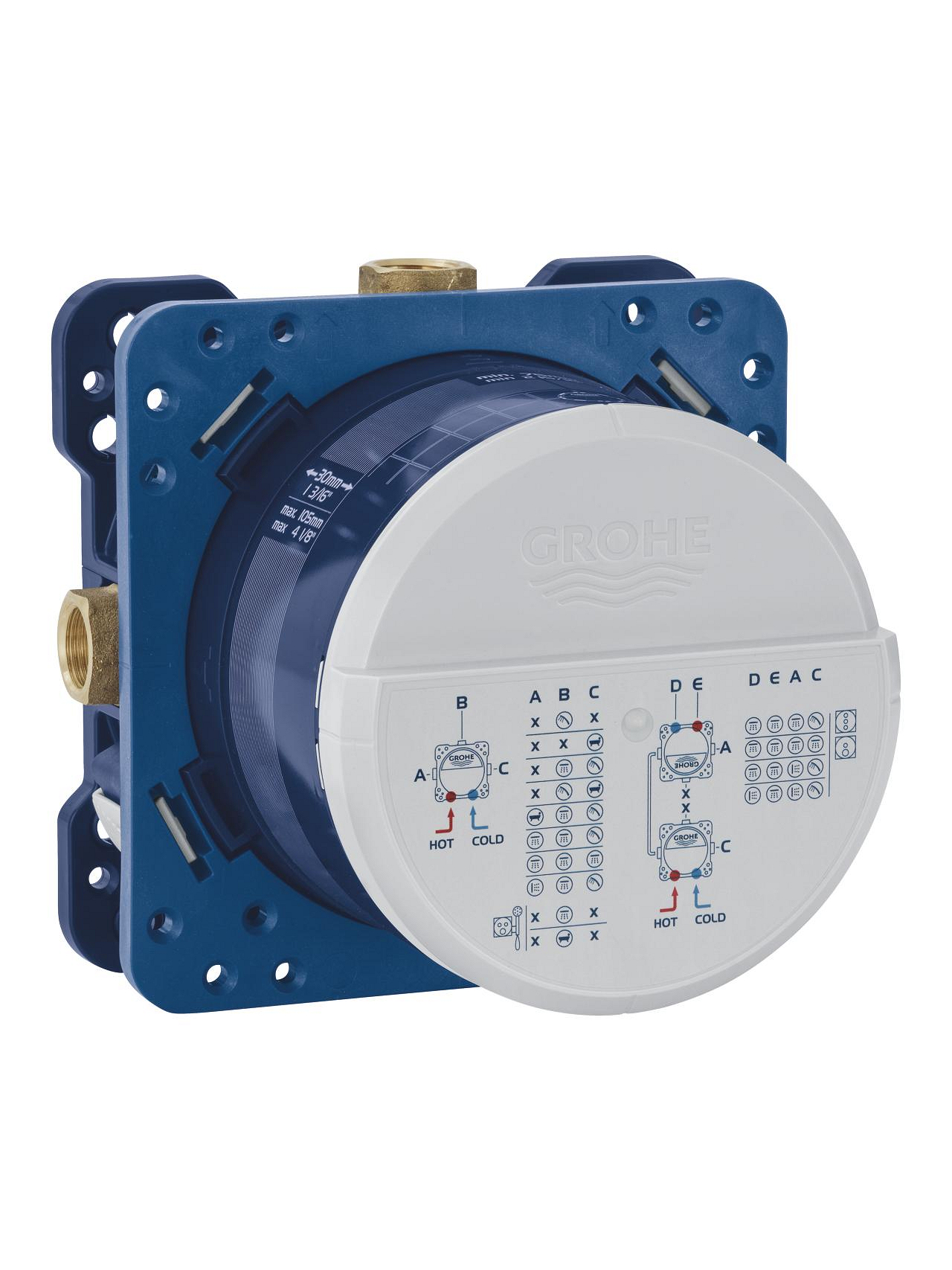 Potinkinės sistemos komplektas Grohe Cubeo, 1053362430 4