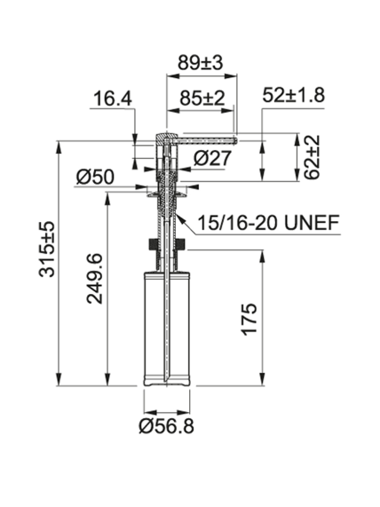 Dozatorius Franke COMFORT 4