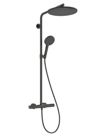 Dušo sistema su Hansgrohe Raindance Alive S Puro Showerpipe 300 1jet su Ecostat Element 28