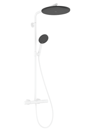Dušo sistema su Hansgrohe Raindance Alive S Puro Showerpipe 300 1jet su Ecostat Element 19