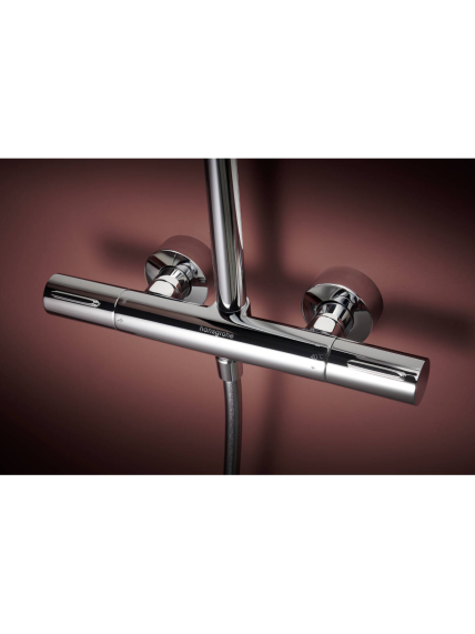 Dušo sistema su Hansgrohe Raindance Alive S Puro Showerpipe 300 1jet su Ecostat Element 8 Dušo sistema su Hansgrohe Raindance Alive S Puro Showerpipe 300 1jet su Ecostat Element 8