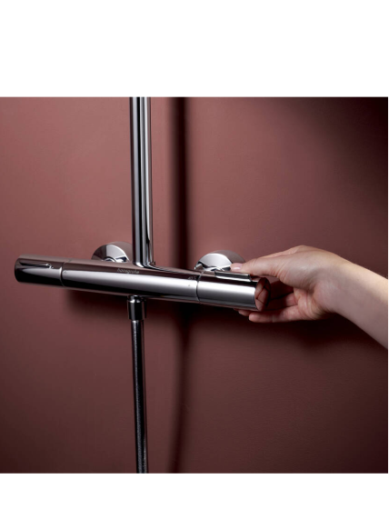 Dušo sistema su Hansgrohe Raindance Alive S Puro Showerpipe 300 1jet su Ecostat Element 10