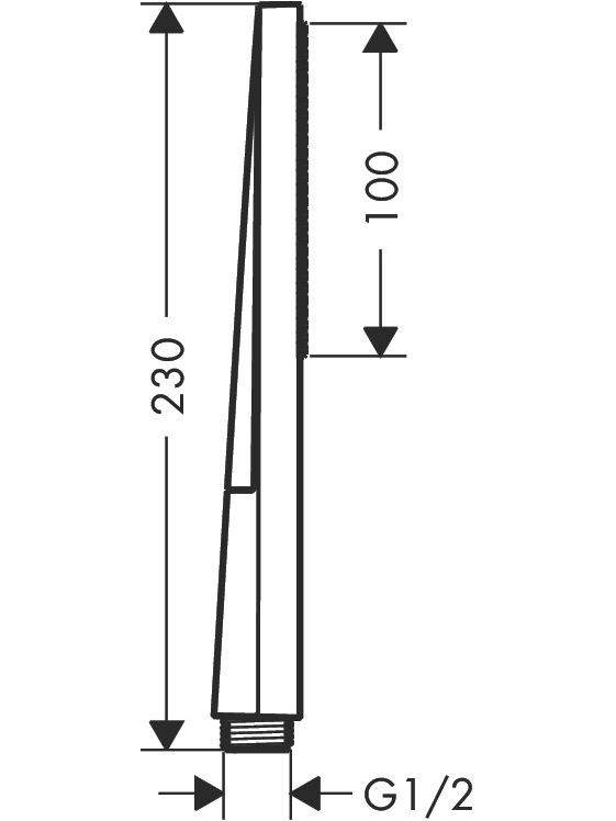 Dušo galvutė Hansgrohe Pulsify E Baton 100 1jet 3