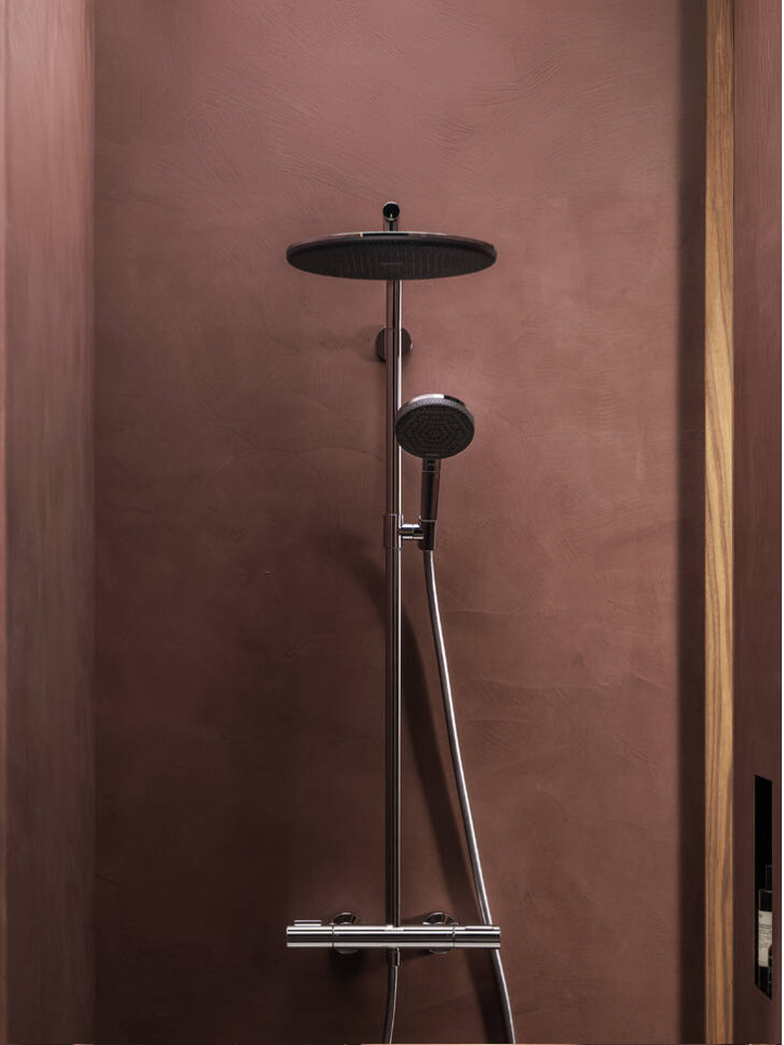 Dušo sistema su Hansgrohe Raindance Alive S Puro Showerpipe 300 1jet su Ecostat Element 2 Dušo sistema su Hansgrohe Raindance Alive S Puro Showerpipe 300 1jet su Ecostat Element 2
