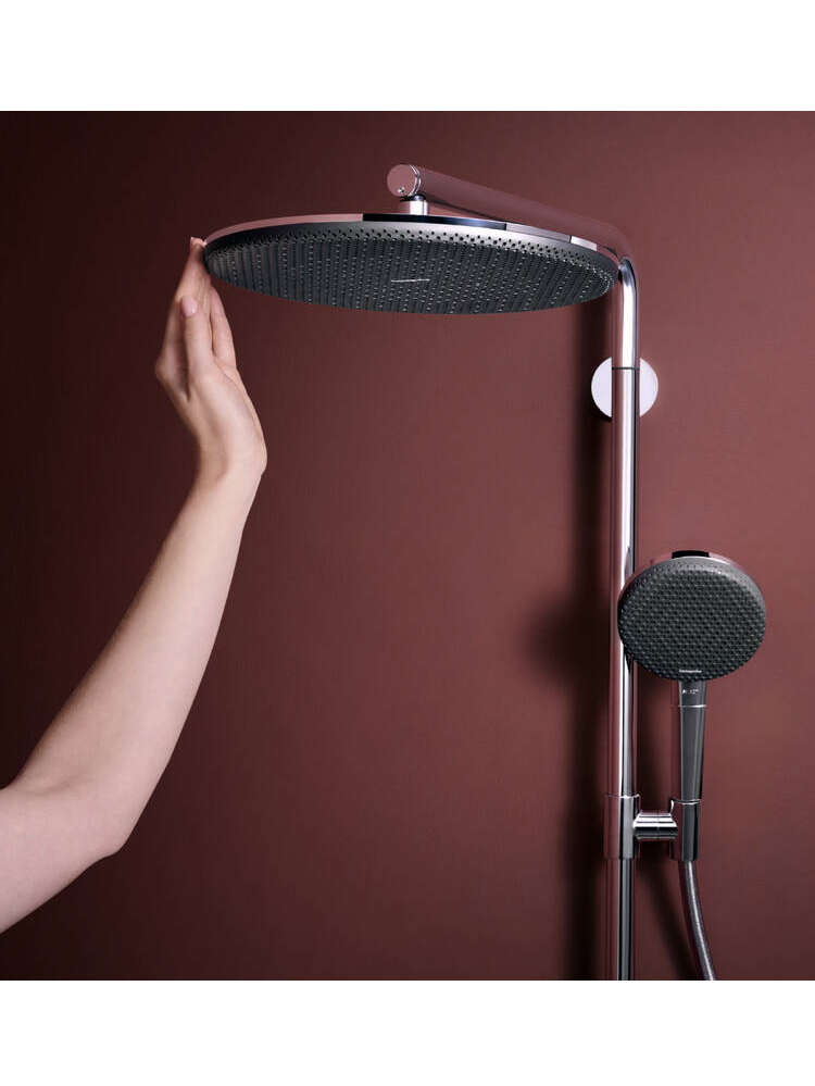 Dušo sistema su Hansgrohe Raindance Alive S Puro Showerpipe 300 1jet su Ecostat Element 9