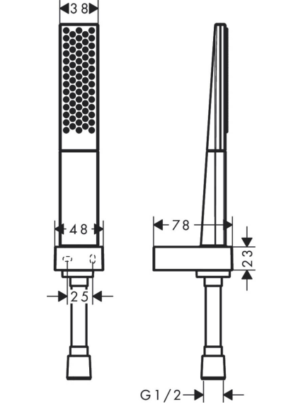 Dušo komplektas Hansgrohe Rainfinity 100 2