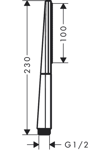 Dušo galvutė Hansgrohe Rainfinity Baton 100 1jet 5