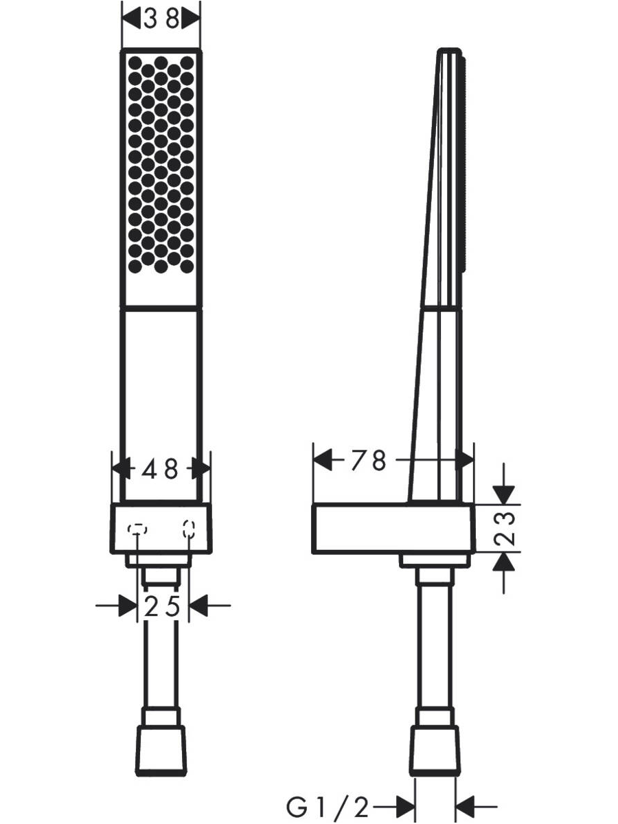 Dušo komplektas Hansgrohe Rainfinity 100 2