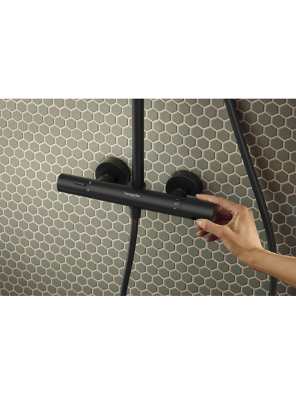 Dušo sistema Hansgrohe Activera S Showerpipe 240 1jet EcoSmart mit Ecostat Fine Varia 13 Dušo sistema Hansgrohe Activera S Showerpipe 240 1jet EcoSmart mit Ecostat Fine Varia 13