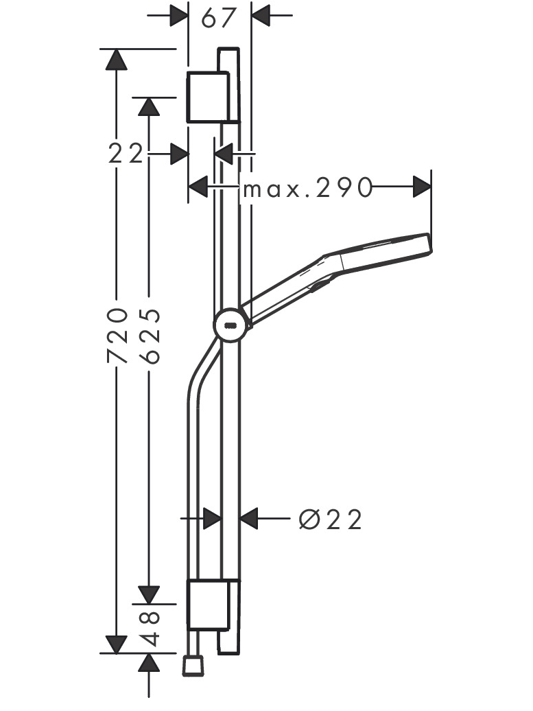 Dušo komplektas Hansgrohe Rainfinity 130 3jet S Puro 65 cm 3 Dušo komplektas Hansgrohe Rainfinity 130 3jet S Puro 65 cm 3