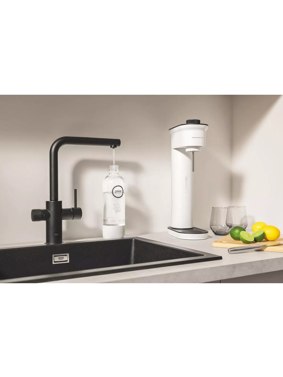 Maišytuvas plautuvei Grohe Blue Pure Minta su ištraukiama žarna 8