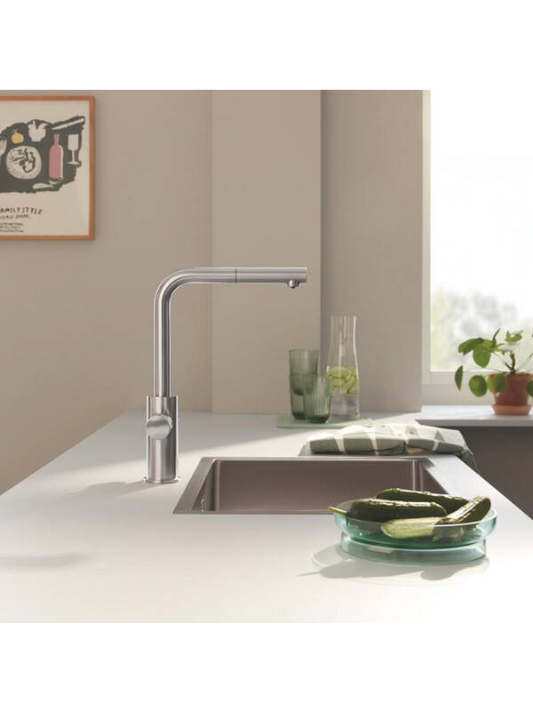 Maišytuvas plautuvei Grohe Blue Pure Minta su ištraukiama žarna 15