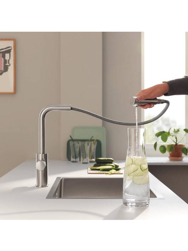 Maišytuvas plautuvei Grohe Blue Pure Minta su ištraukiama žarna 14 Maišytuvas plautuvei Grohe Blue Pure Minta su ištraukiama žarna 14