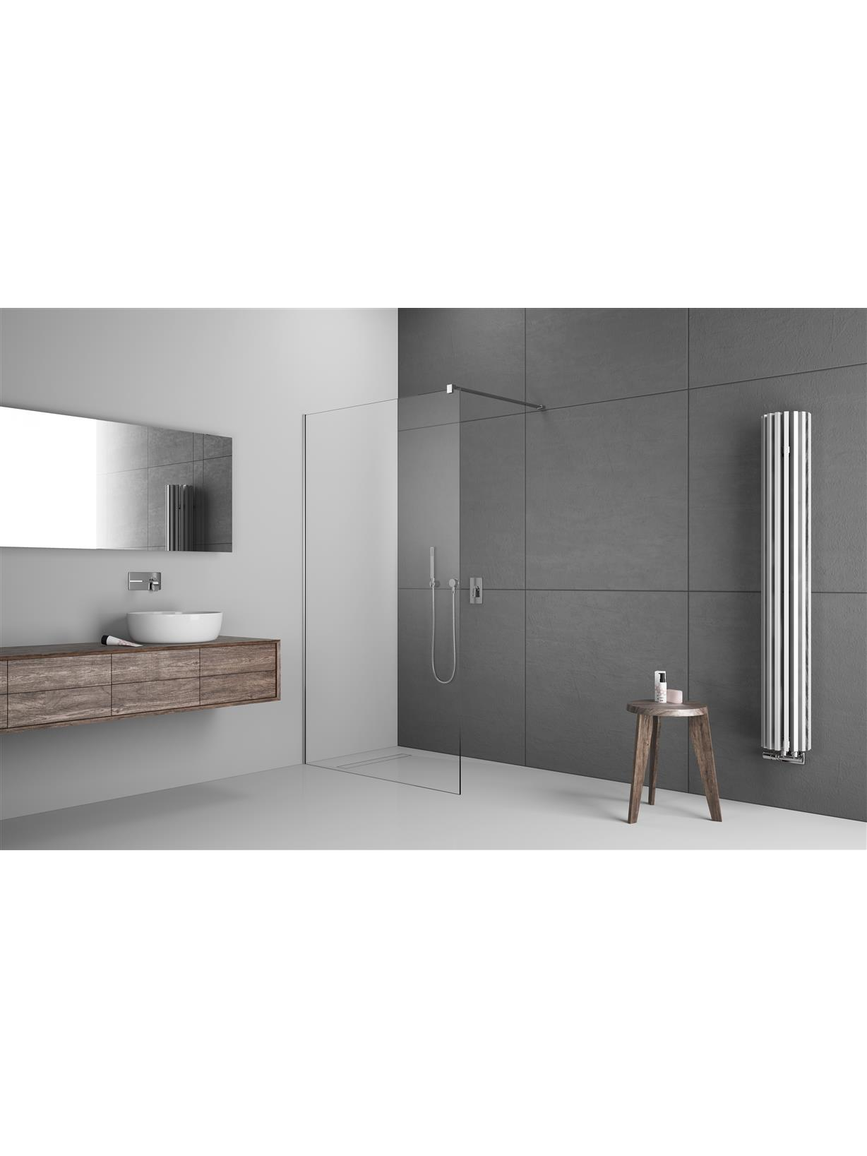 Nejudanti dušo sienelė Radaway Modo New Chrome II 1 Nejudanti dušo sienelė Radaway Modo New Chrome II 1