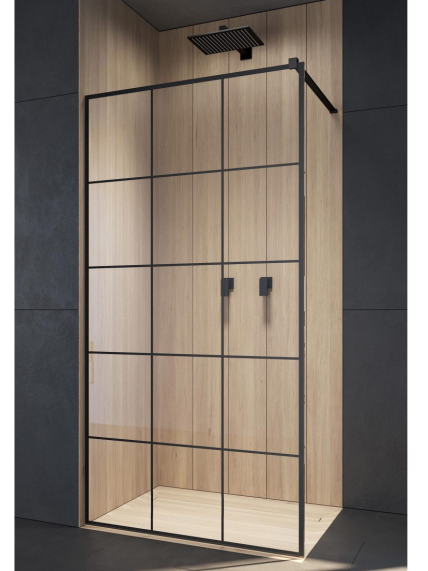 Nejudanti dušo sienelė Radaway Modo New Black II Factory 1