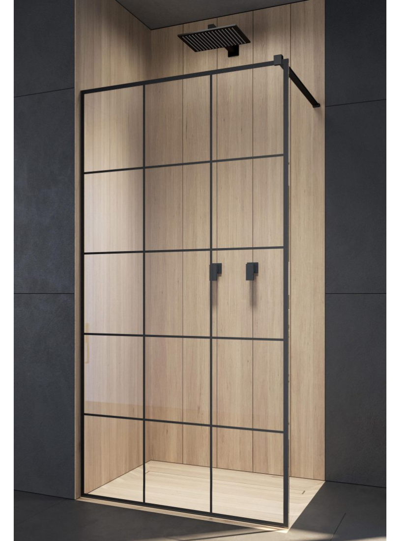 Nejudanti dušo sienelė Radaway Modo New Black II Factory 1