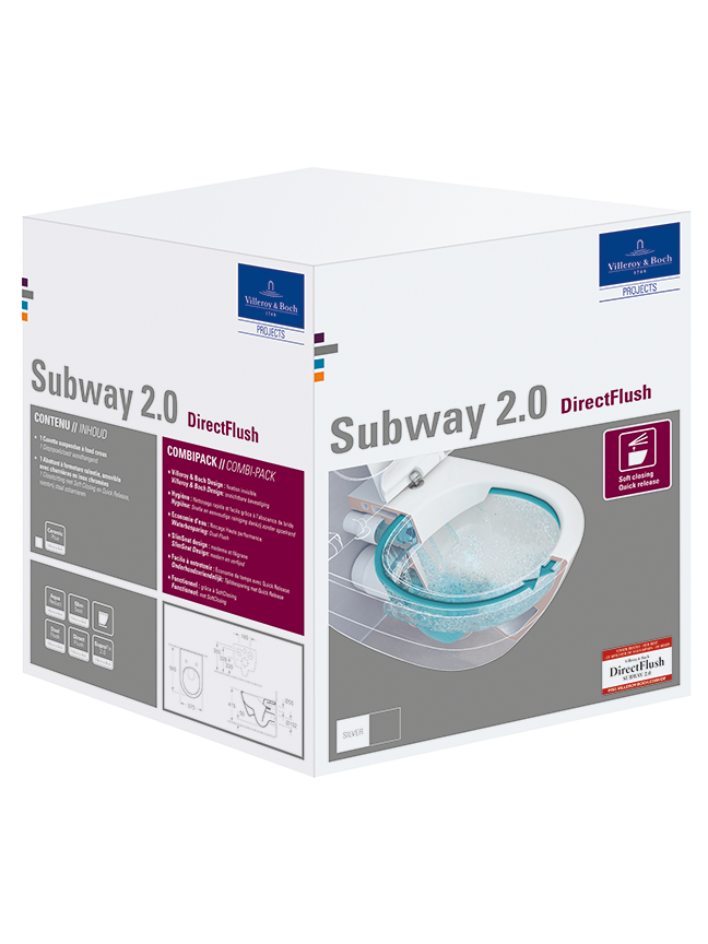 Pakabinamas klozetas Villeroy & Boch Subway 2.0 DirectFlush 3