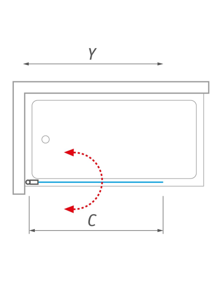 Vonios sienelė Roth Swing 850 1 Vonios sienelė Roth Swing 850 1