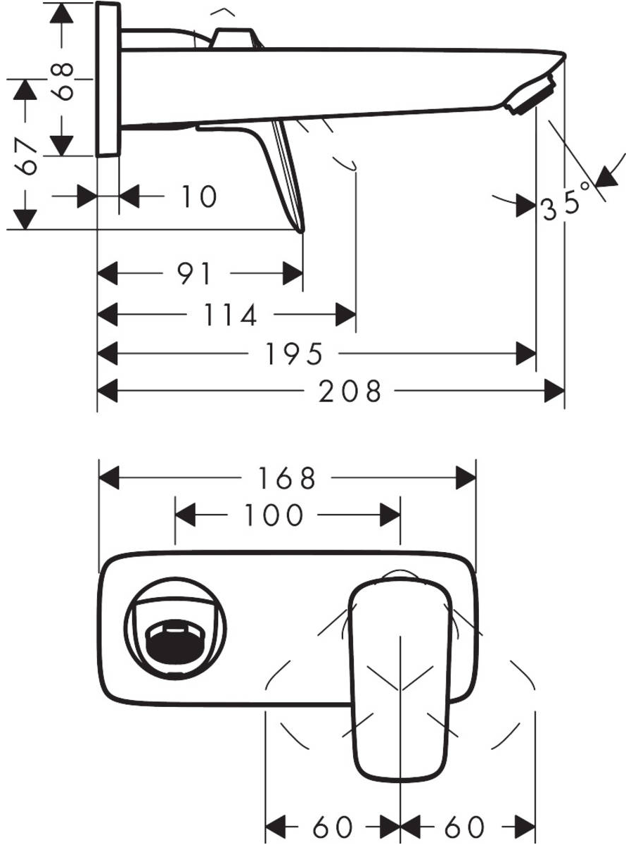 Potinkinis praustuvo maišytuvas Hansgrohe Logis 3 Potinkinis praustuvo maišytuvas Hansgrohe Logis 3