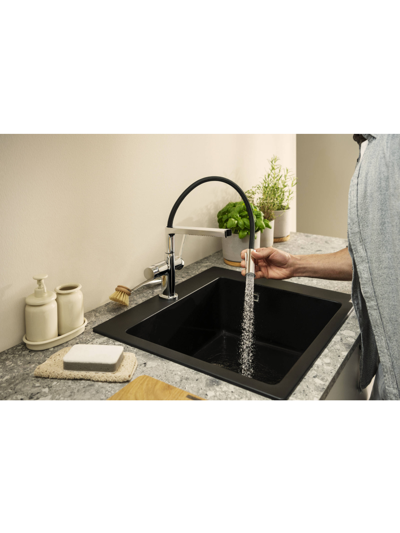 Maišytuvas plautuvei Hansgrohe Talis Select M54 PowderSpray 11
