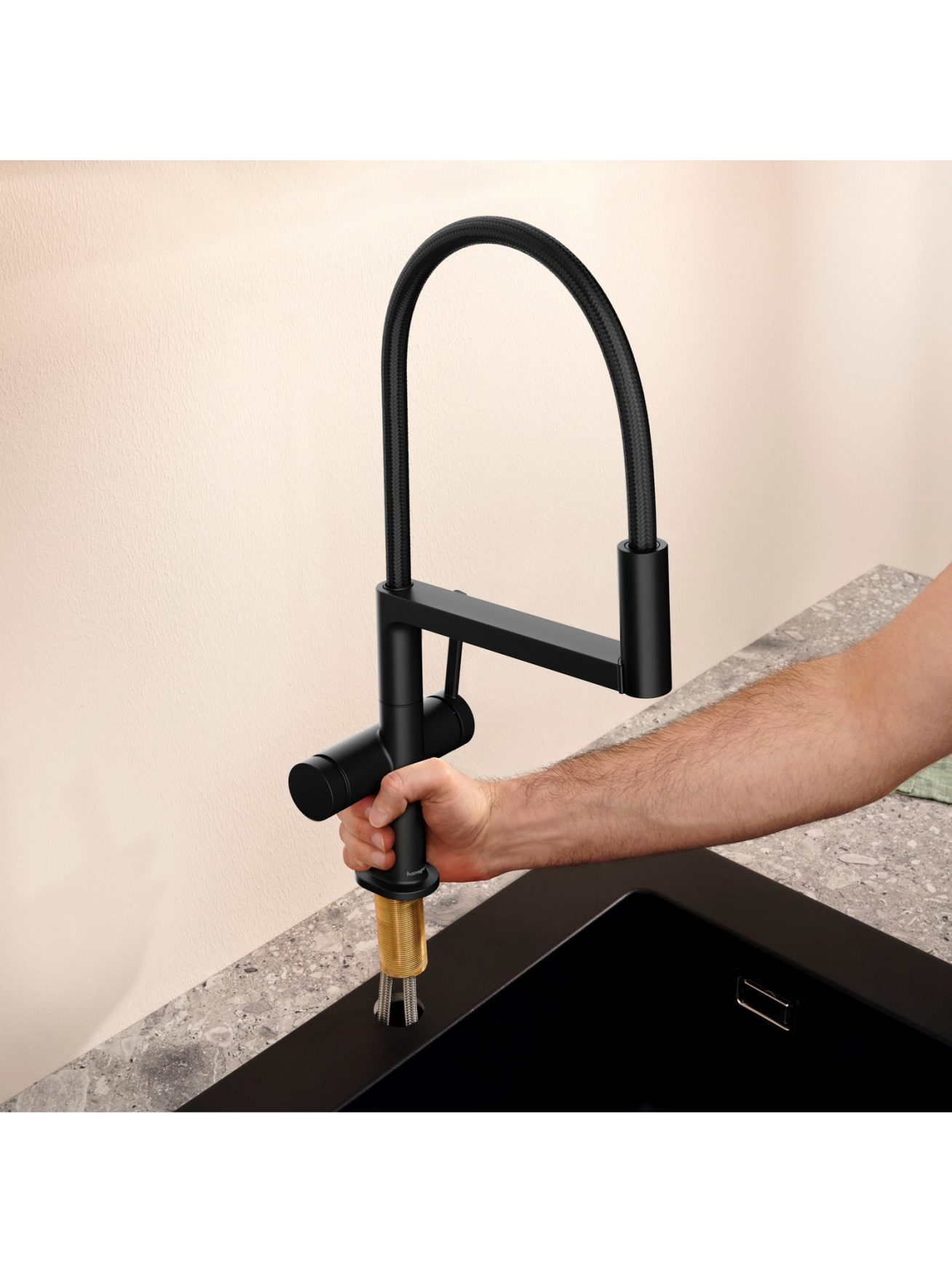 Maišytuvas plautuvei Hansgrohe Talis Select M54 PowderSpray 19 Maišytuvas plautuvei Hansgrohe Talis Select M54 PowderSpray 19