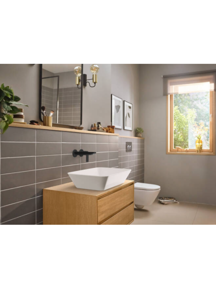 Sieninis praustuvo maišytuvas Hansgrohe Rebris E 20 cm 6