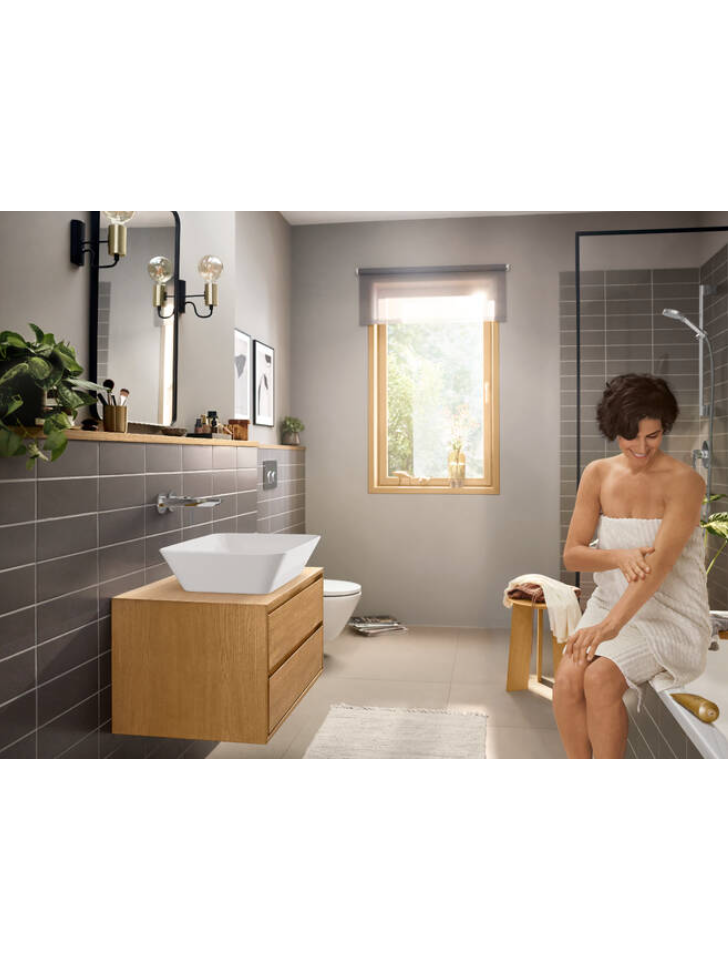 Sieninis praustuvo maišytuvas Hansgrohe Rebris E 20 cm 4