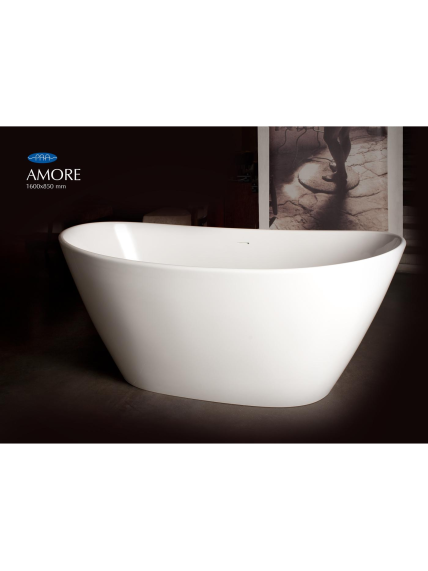 Vonia PAA Amore 160 x 85 cm, balta blizgi 14