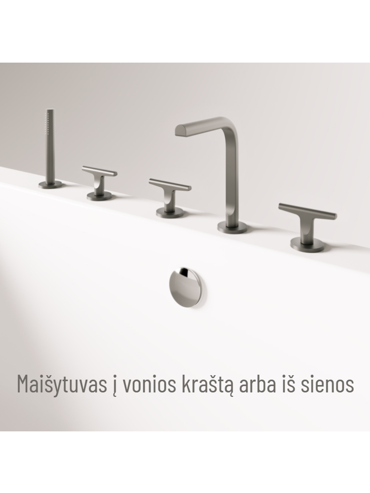 Akmens masės vonia PAA Step 170 x 89 cm, balta blizgi 6