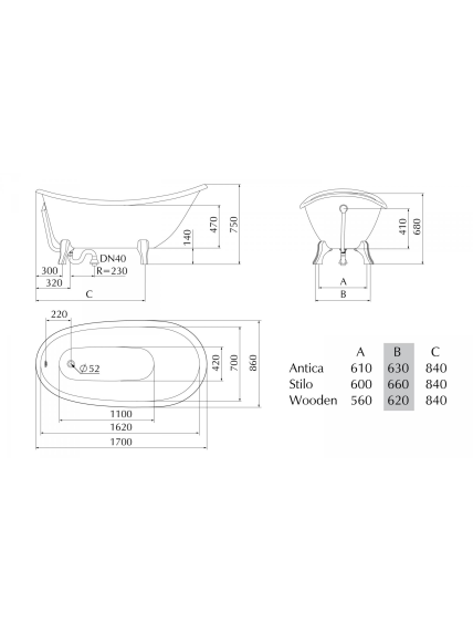 Vonia PAA Victoria 170 x 83 cm 4 Vonia PAA Victoria 170 x 83 cm 4