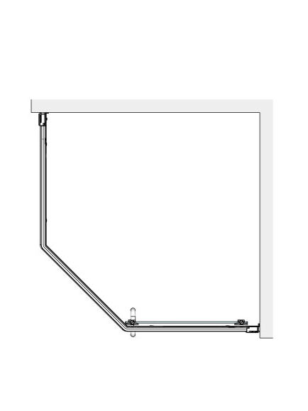 Penkiakampė dušo kabina Brasta Glass Vaiva 90x90 cm 7