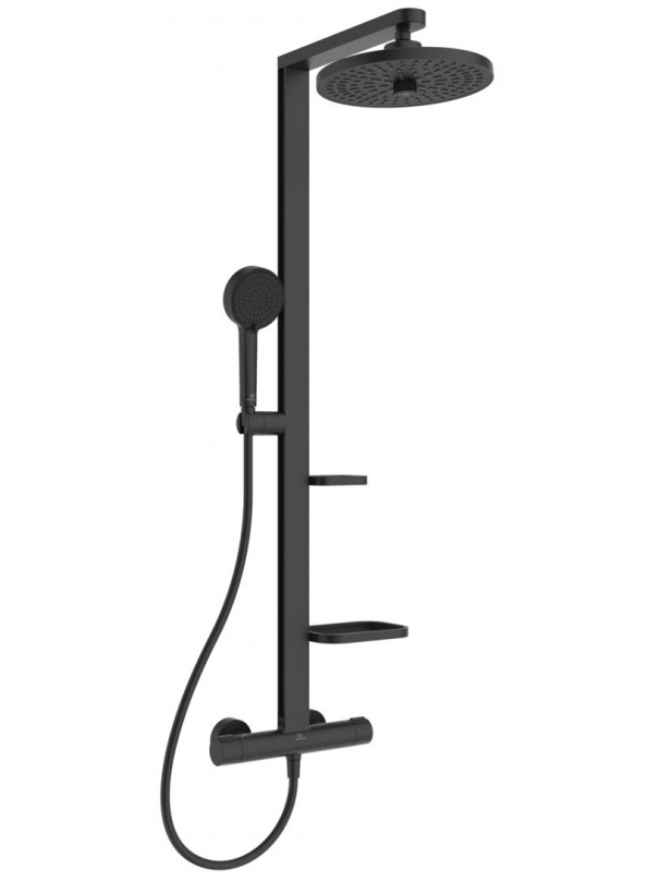 Dušo sistema Ideal Standard Alu+ su lentynėlėmis 1 Dušo sistema Ideal Standard Alu+ su lentynėlėmis 1