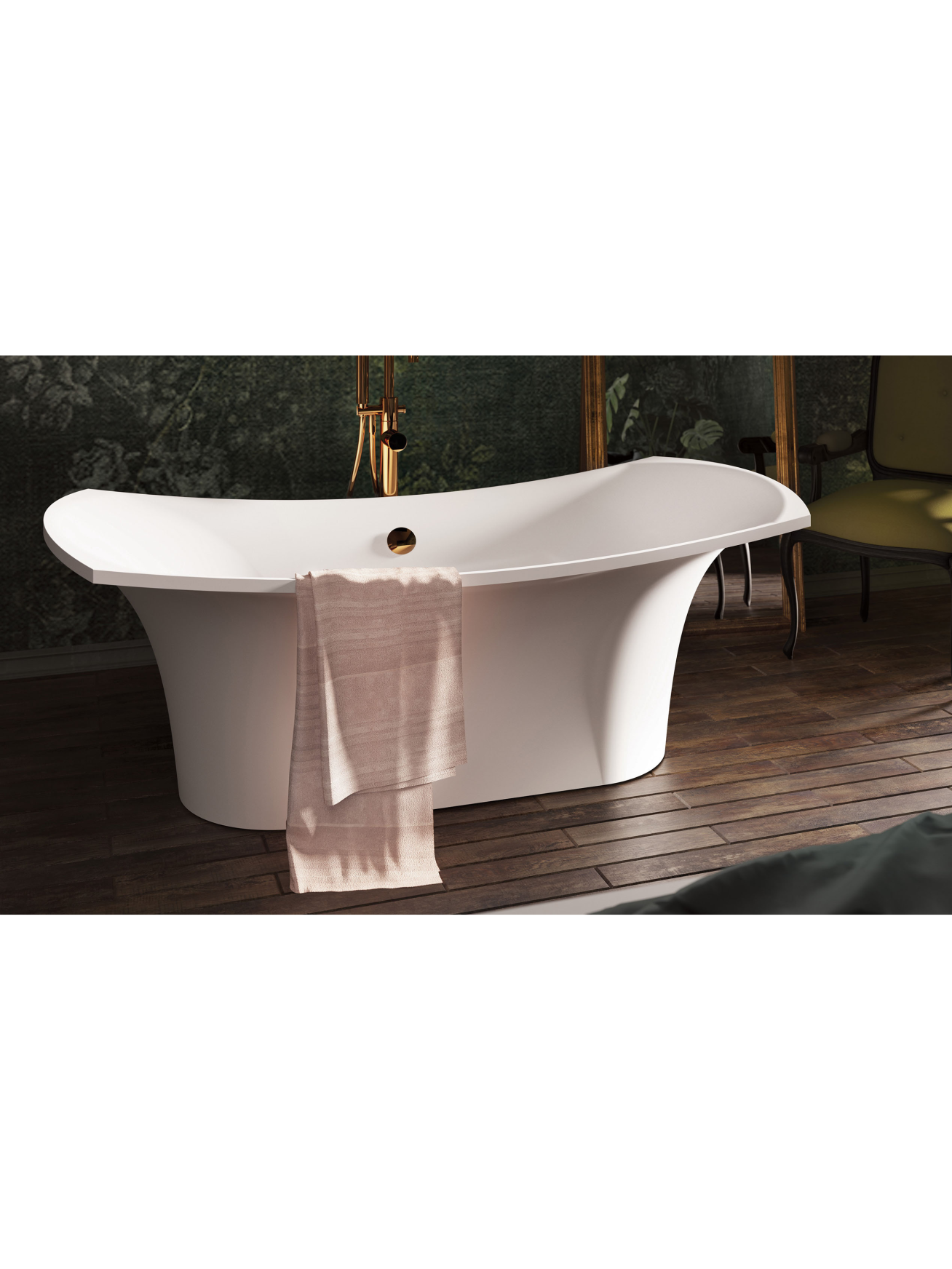 Vonia PAA Bel Canto 180 x 85 cm, blizgi balta 3