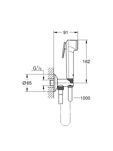 Bidete dušelio komplektas Grohe Tempesta-F Trigger Spray 30 Bidete dušelio komplektas Grohe Tempesta-F Trigger Spray 30