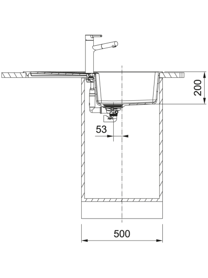 Granitinė plautuvė Franke CNG 611-86 su ventiliu 2