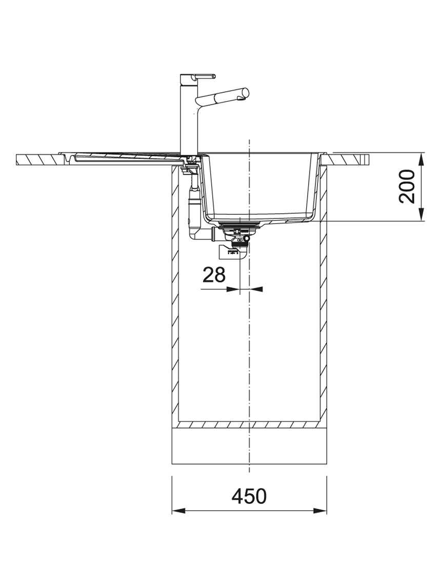Granitinė plautuvė Franke CNG 611-78 su ventiliu 2 Granitinė plautuvė Franke CNG 611-78 su ventiliu 2