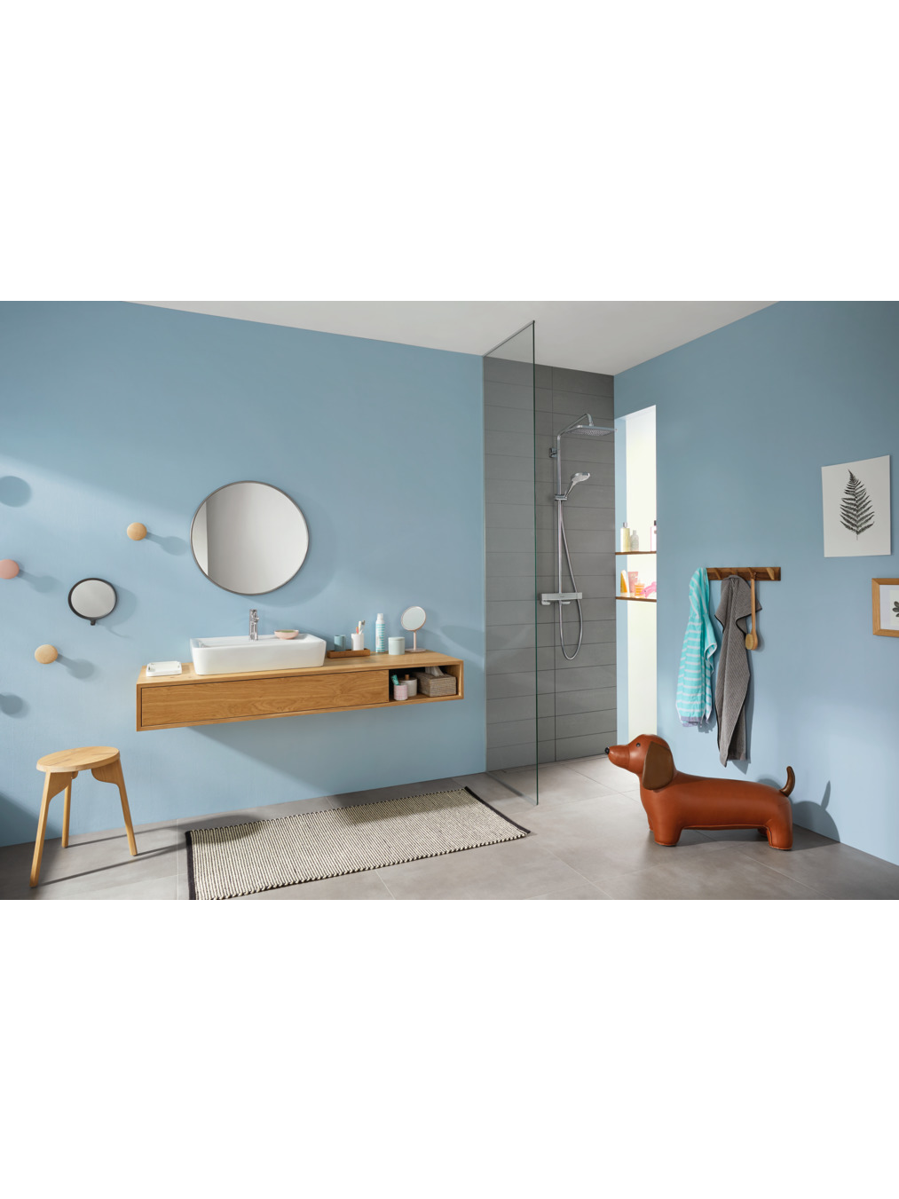 Dušo komplektas Hansgrohe Croma E Showerpipe 280 1 Jet 12 Dušo komplektas Hansgrohe Croma E Showerpipe 280 1 Jet 12
