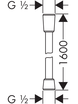 Dušo žarnelė Hansgrohe Isiflex 1600, 28276000