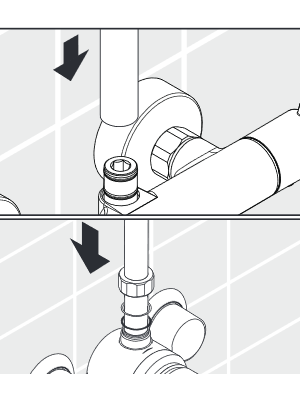 Dušo sistemos vamzdis Hansgrohe Showerpipe 1200 mm 1