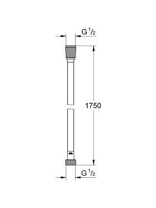 Dušo žarnelė Grohe Silverflex 1750 mm 1