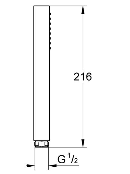 Dušo galvutė Grohe Euphoria Cube Stick 27698000 1 Dušo galvutė Grohe Euphoria Cube Stick 27698000 1
