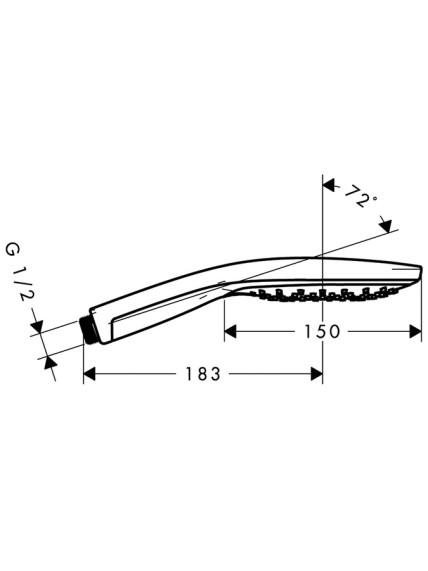Dušo galvutė Hansgrohe Raindance Select S 150 3jet, 28587400 2