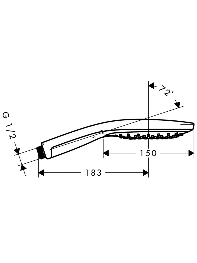 Dušo galvutė Hansgrohe Raindance Select S 150 3jet, 28587400 2