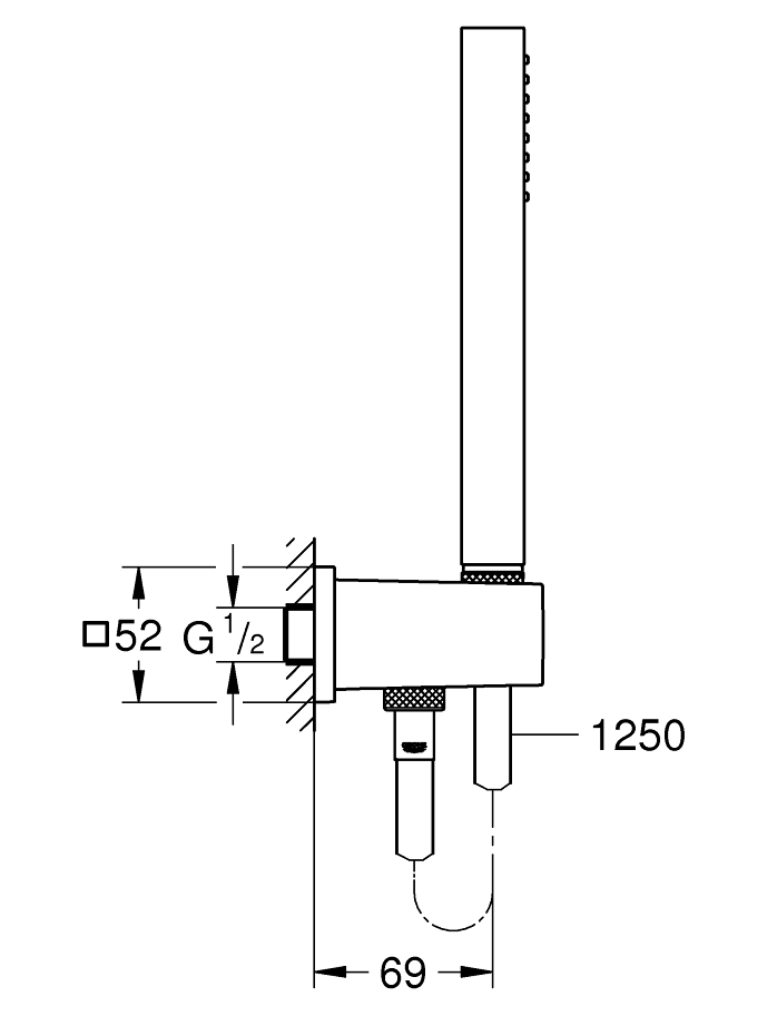 Dušo komplektas Grohe Euphoria Cube Stick 26405000 6