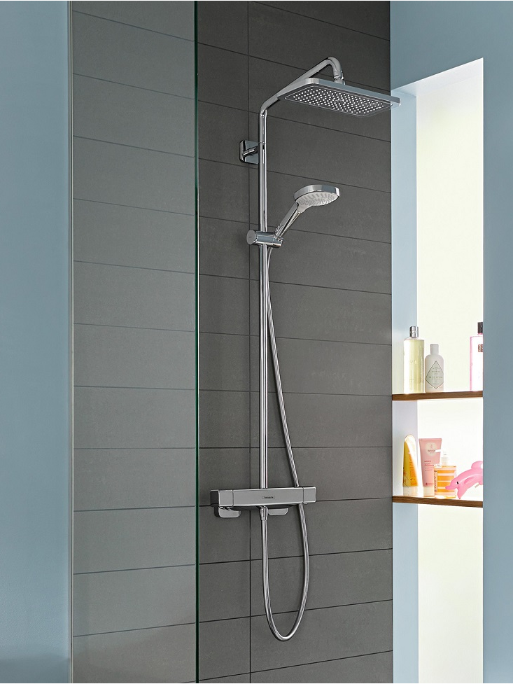 Dušo komplektas Hansgrohe Croma E Showerpipe 280 1 Jet 1 Dušo komplektas Hansgrohe Croma E Showerpipe 280 1 Jet 1