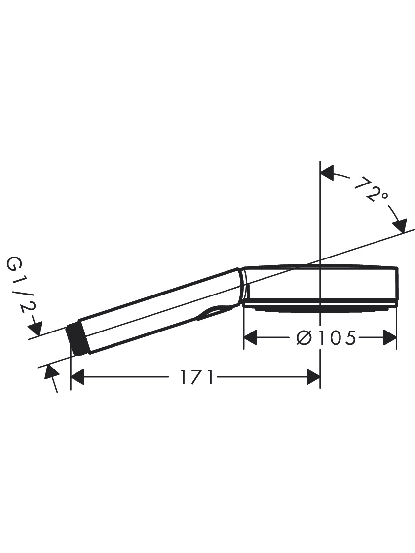 Dušo galvutė Hansgrohe Pulsify Select S 105 3jet Relaxation 3