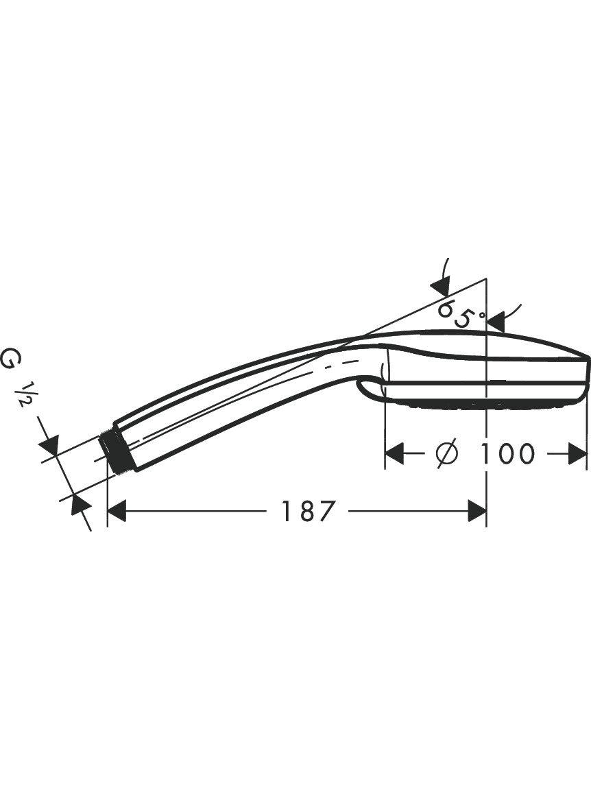 Dušo galvutė Hansgrohe Croma 100 Vario, 28535000 5