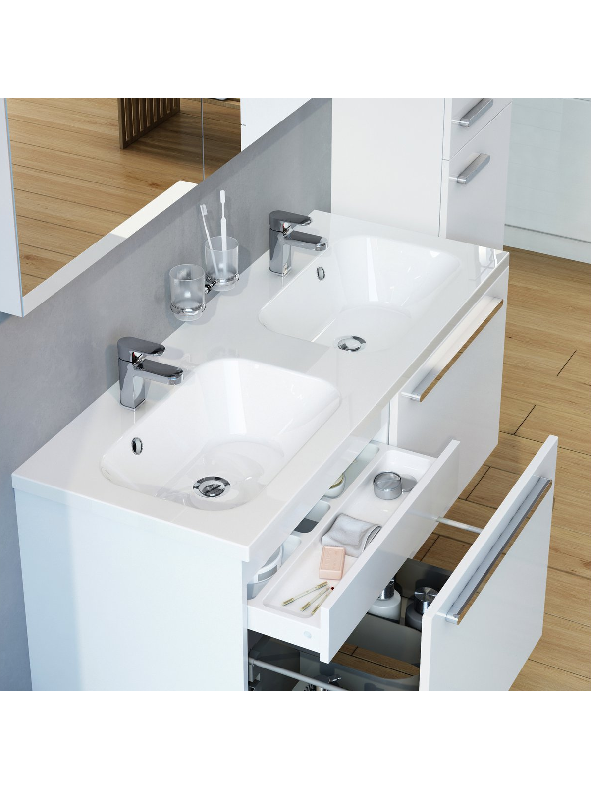 Dvigubas praustuvas Ravak Chrome 1200, 120x49 cm 2 Dvigubas praustuvas Ravak Chrome 1200, 120x49 cm 2