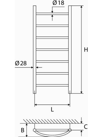 Varinis rankšluosčių džiovintuvas Elonika EV 735/750 KL/KLD 8 Varinis rankšluosčių džiovintuvas Elonika EV 735/750 KL/KLD 8