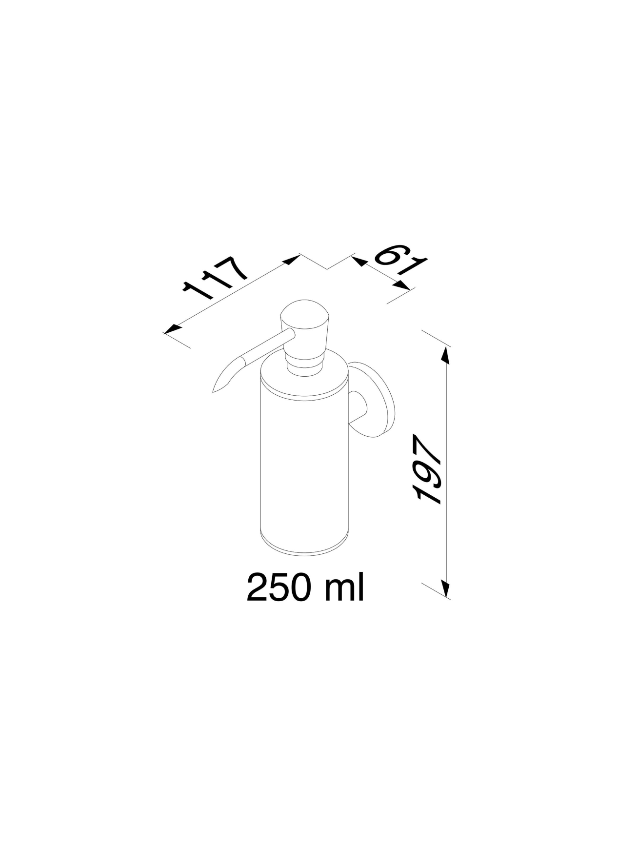 Skysto muilo dozatorius Geesa Nemox, 250 ml 2 Skysto muilo dozatorius Geesa Nemox, 250 ml 2